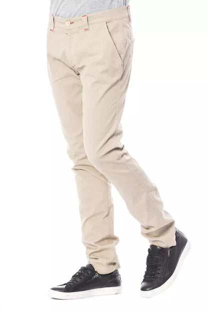 Pantaloni da uomo in cotone beige Verri