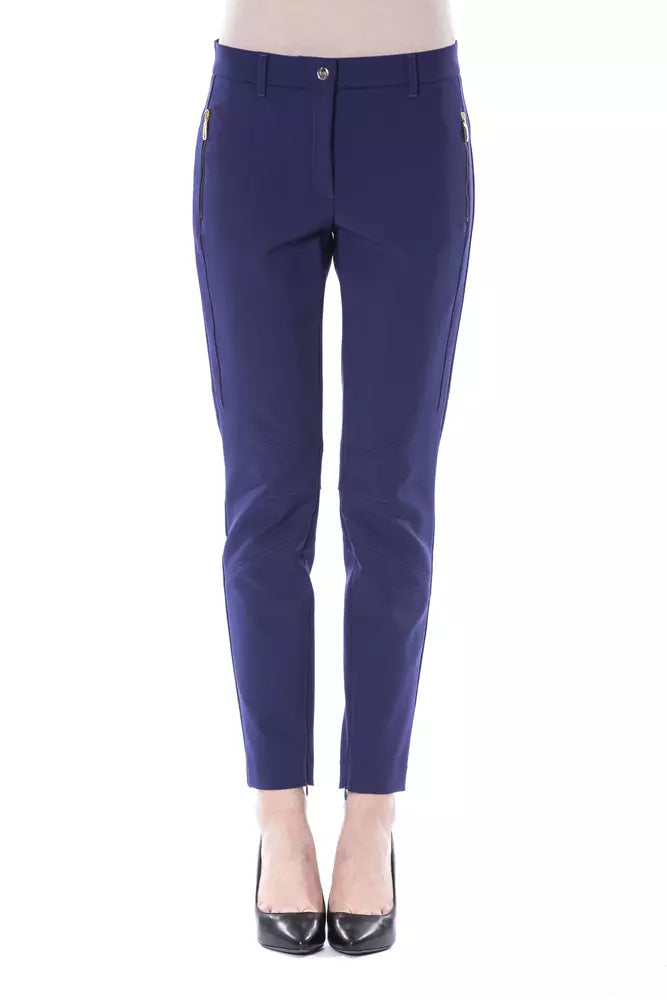 Pantaloni da donna BYBLOS in poliestere blu