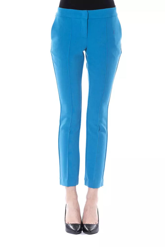 Pantaloni da donna BYBLOS in poliestere azzurro