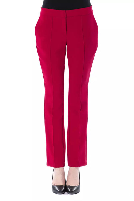 Pantaloni da donna BYBLOS in poliestere fucsia