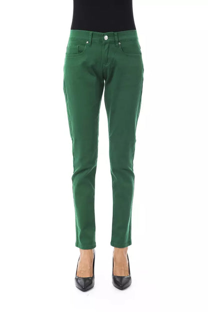 Pantaloni da donna BYBLOS in cotone verde