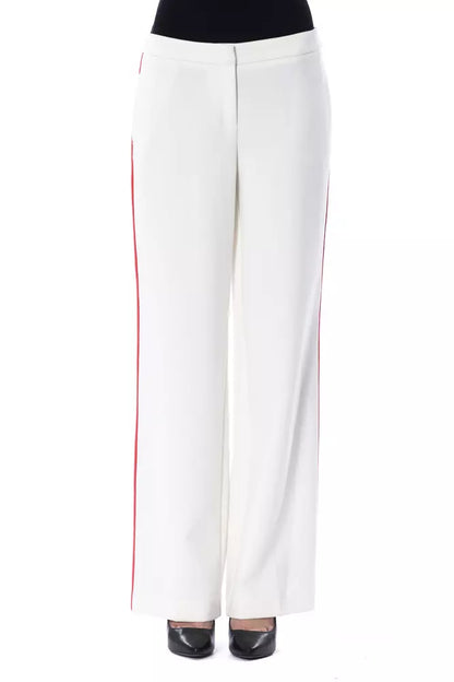 Pantaloni da donna BYBLOS in poliestere bianco