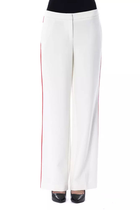 Pantaloni da donna BYBLOS in poliestere bianco