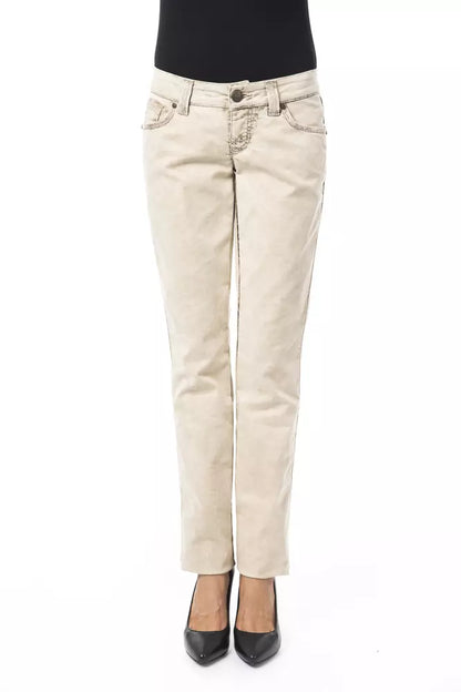 BYBLOS Jeans Donna Beige Cotone