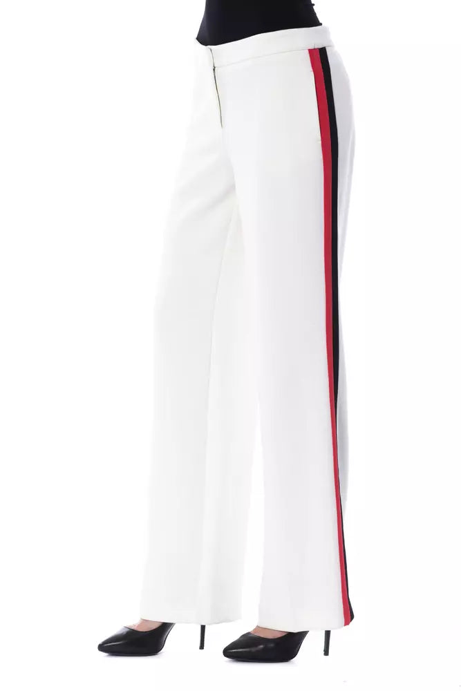 Pantaloni da donna BYBLOS in poliestere bianco