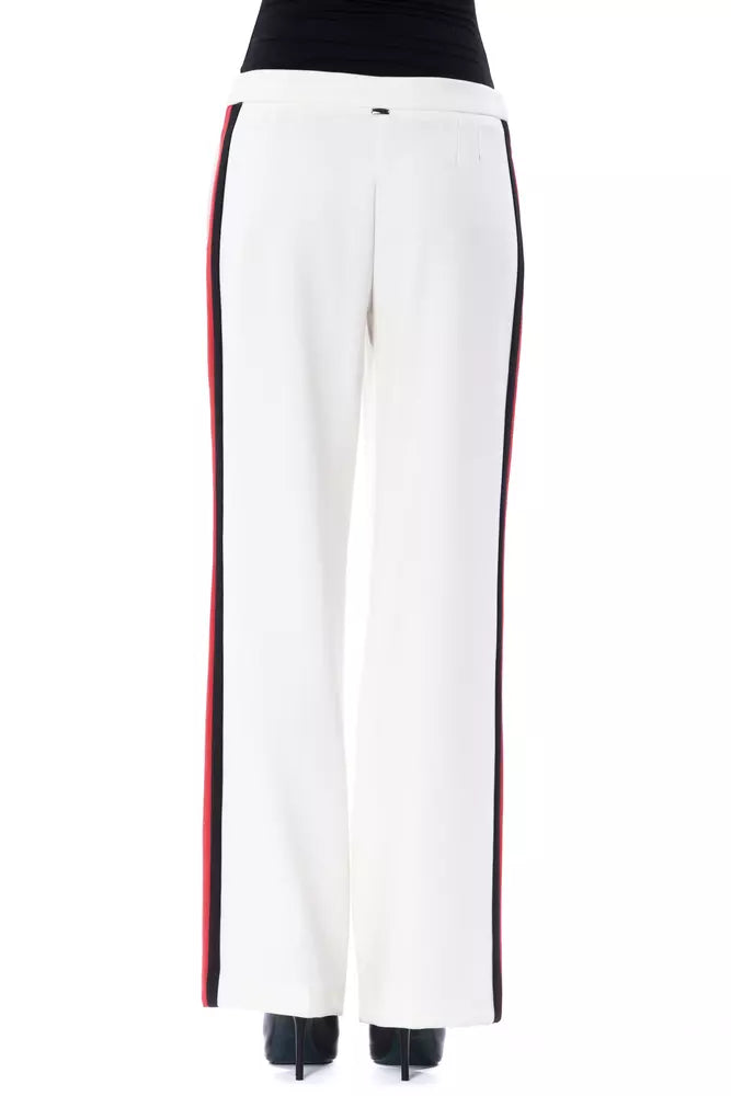 Pantaloni da donna BYBLOS in poliestere bianco