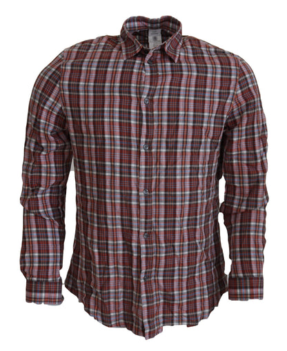 Camicia casual da uomo GF Ferre in cotone multicolore