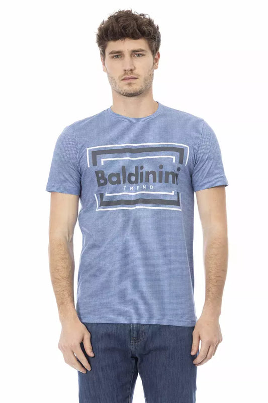 Baldinini Trend Light Blue Cotton Men T-Shirt