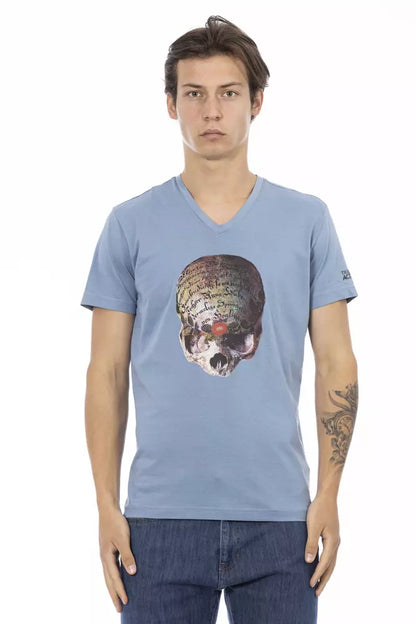 Trussardi Action T-Shirt Uomo Cotone Azzurro Chiaro