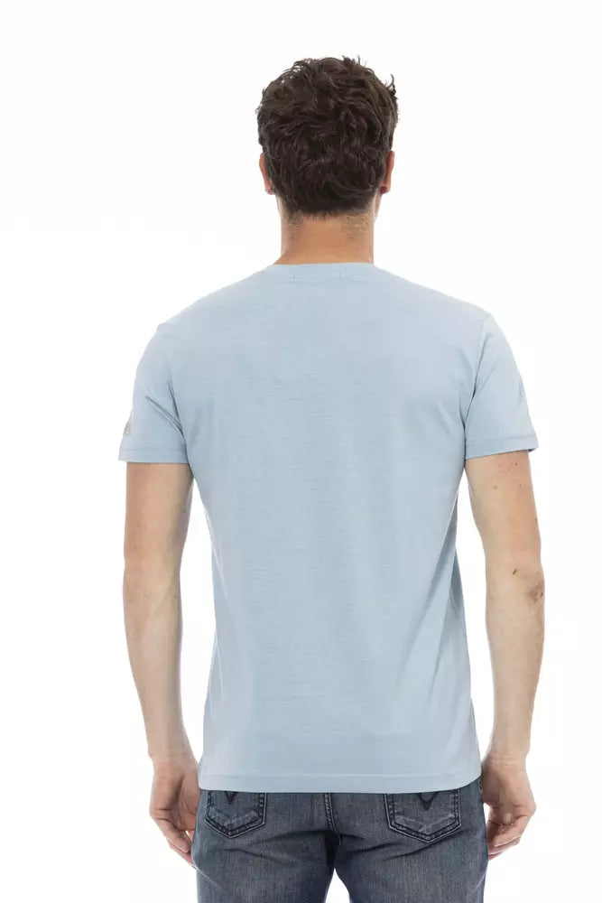 Trussardi Action T-Shirt Uomo Cotone Azzurro Chiaro