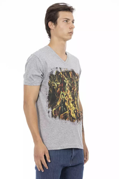 Trussardi Action T-Shirt Uomo Cotone Grigio