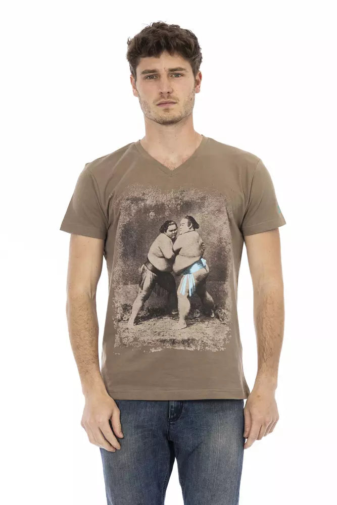 Trussardi Action T-shirt Uomo Cotone Marrone