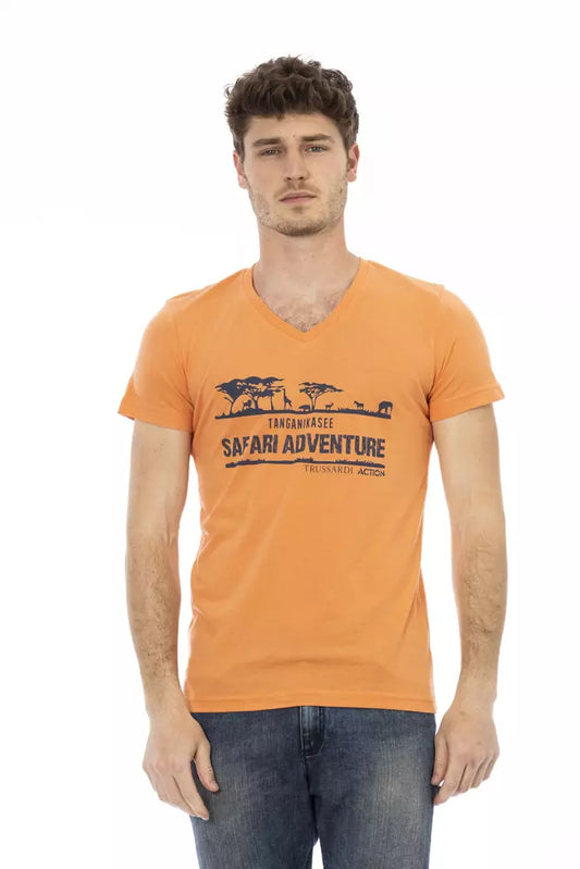 Trussardi Action T-shirt Uomo Cotone Arancione