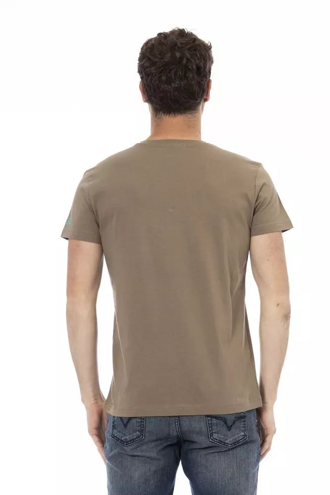 Trussardi Action T-shirt Uomo Cotone Marrone