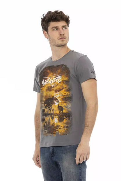 Trussardi Action T-Shirt Uomo Cotone Grigio