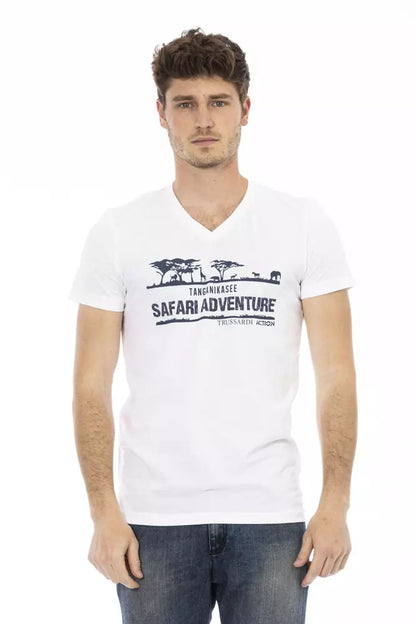 Trussardi Action T-shirt Uomo Cotone Bianco