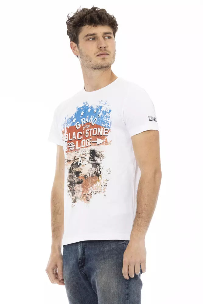 Trussardi Action T-shirt Uomo Cotone Bianco