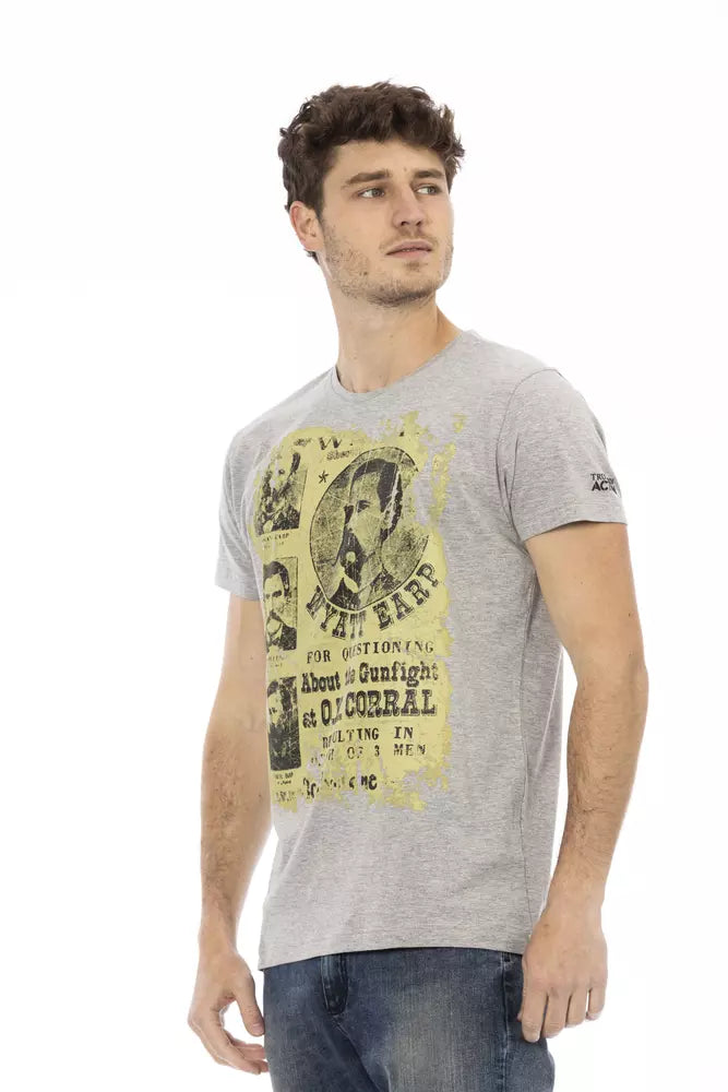 Trussardi Action T-Shirt Uomo Cotone Grigio