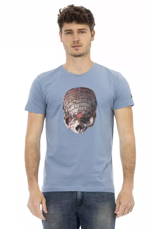 Trussardi Action T-Shirt Uomo Cotone Azzurro Chiaro