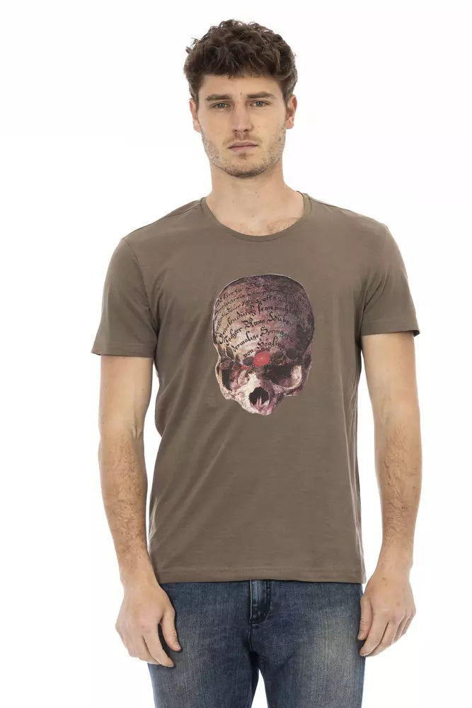 Trussardi Action T-shirt Uomo Cotone Marrone