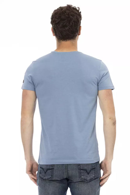 Trussardi Action T-Shirt Uomo Cotone Azzurro Chiaro