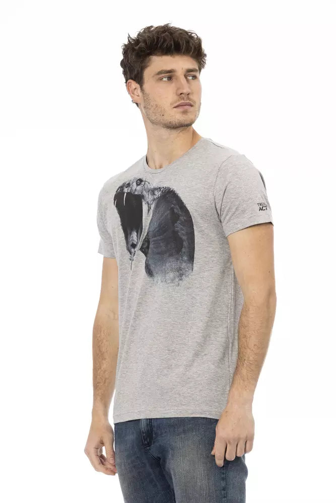 Trussardi Action T-Shirt Uomo Cotone Grigio