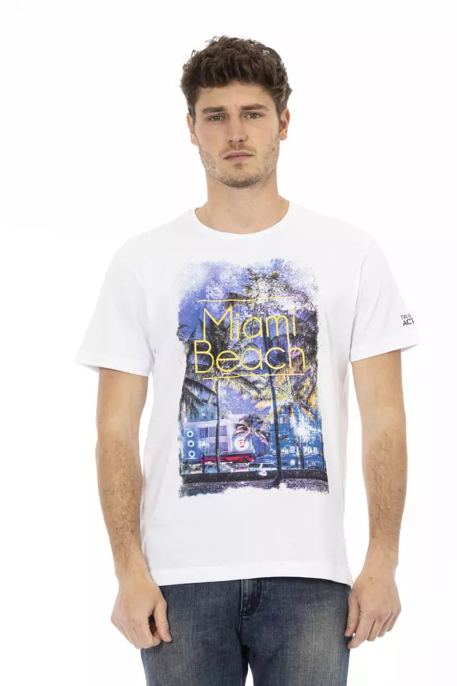 Trussardi Action T-shirt Uomo Cotone Bianco