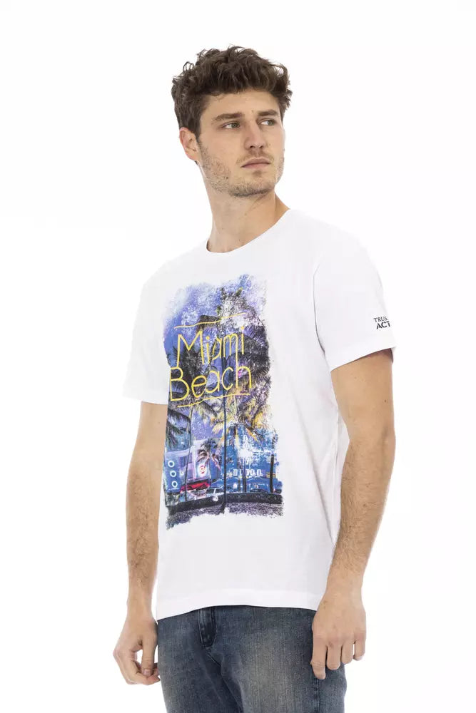 Trussardi Action T-shirt Uomo Cotone Bianco