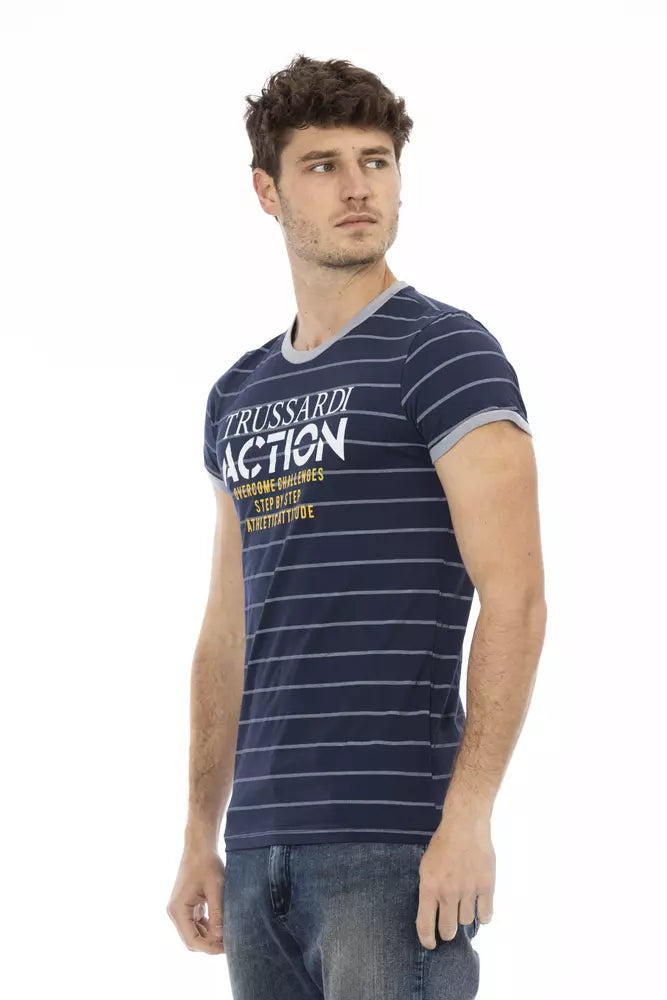 Trussardi Action T-Shirt Uomo Cotone Blu