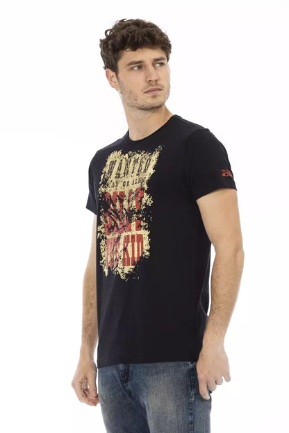 T-shirt Trussardi Action in cotone nero da uomo