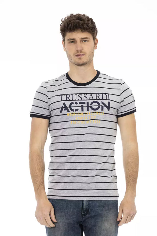 Trussardi Action T-Shirt Uomo Cotone Grigio