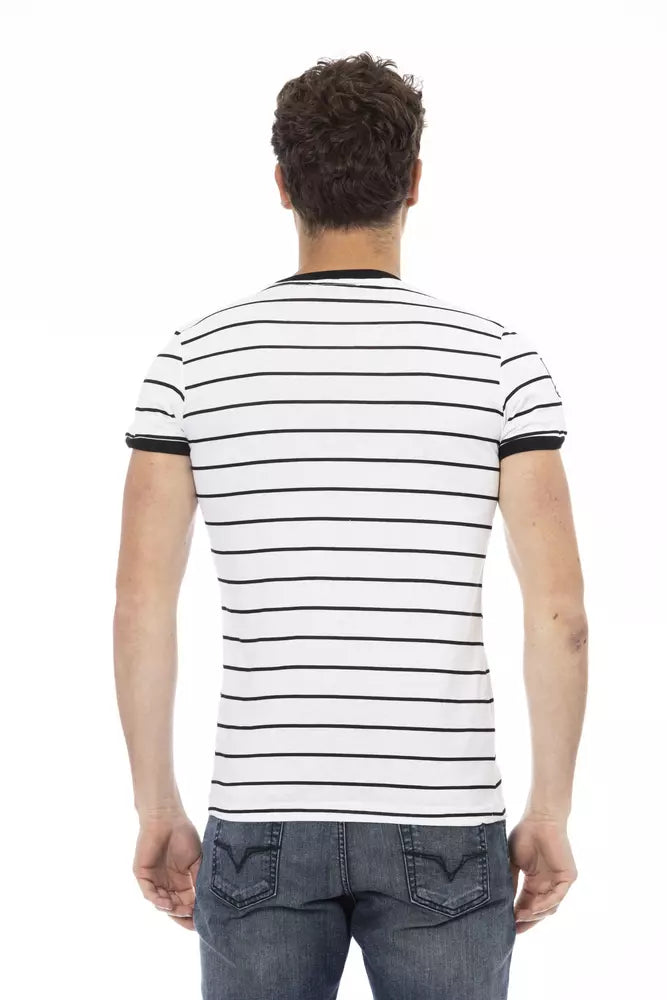 T-shirt Trussardi Action in cotone bianco da uomo