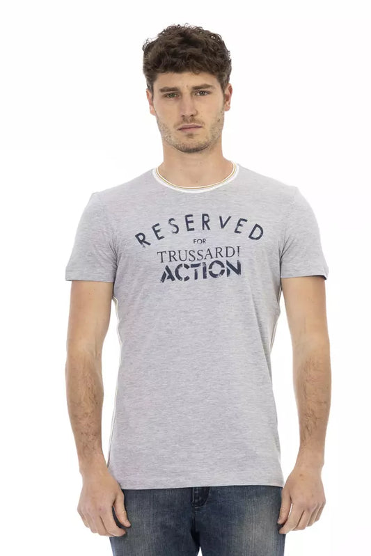 Trussardi Action T-Shirt Uomo Cotone Grigio