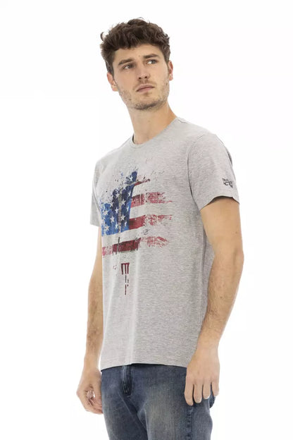 Trussardi Action T-Shirt Uomo Cotone Grigio