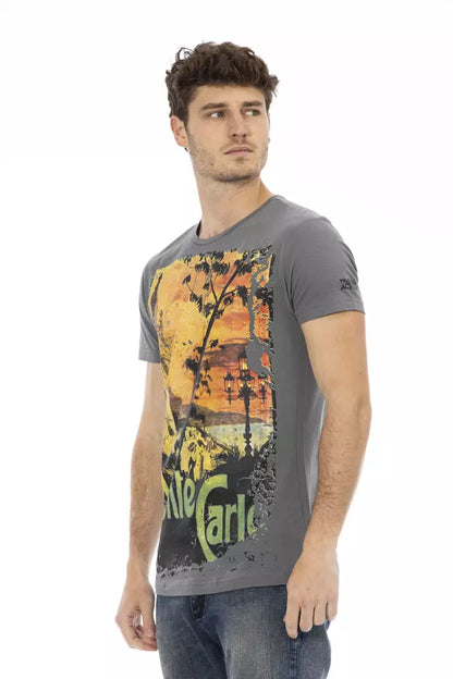 Trussardi Action T-Shirt Uomo Cotone Grigio