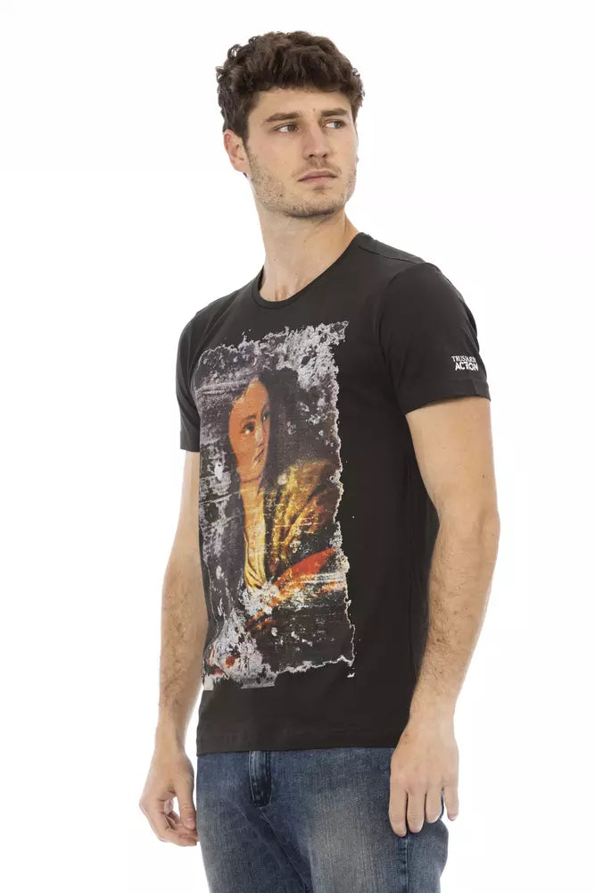 Trussardi Action T-shirt Uomo Cotone Nero