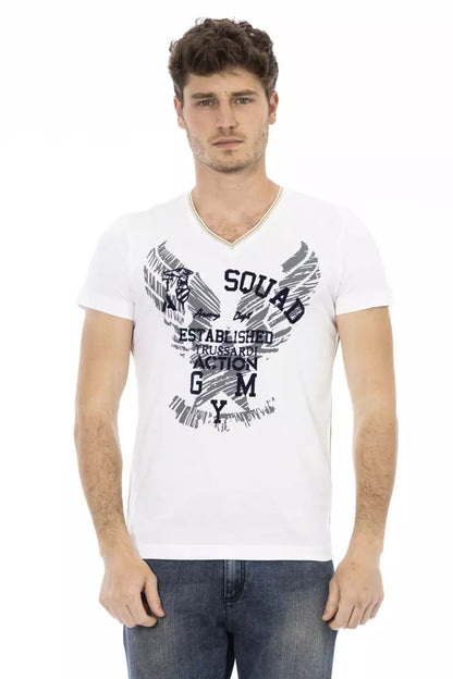 Trussardi Action T-shirt Uomo Cotone Bianco