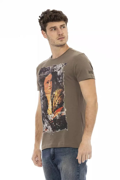 Trussardi Action T-shirt Uomo Cotone Marrone