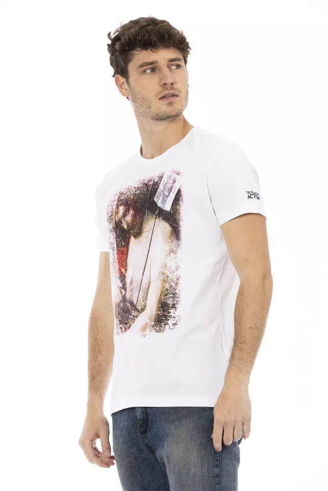 Trussardi Action T-shirt Uomo Cotone Bianco