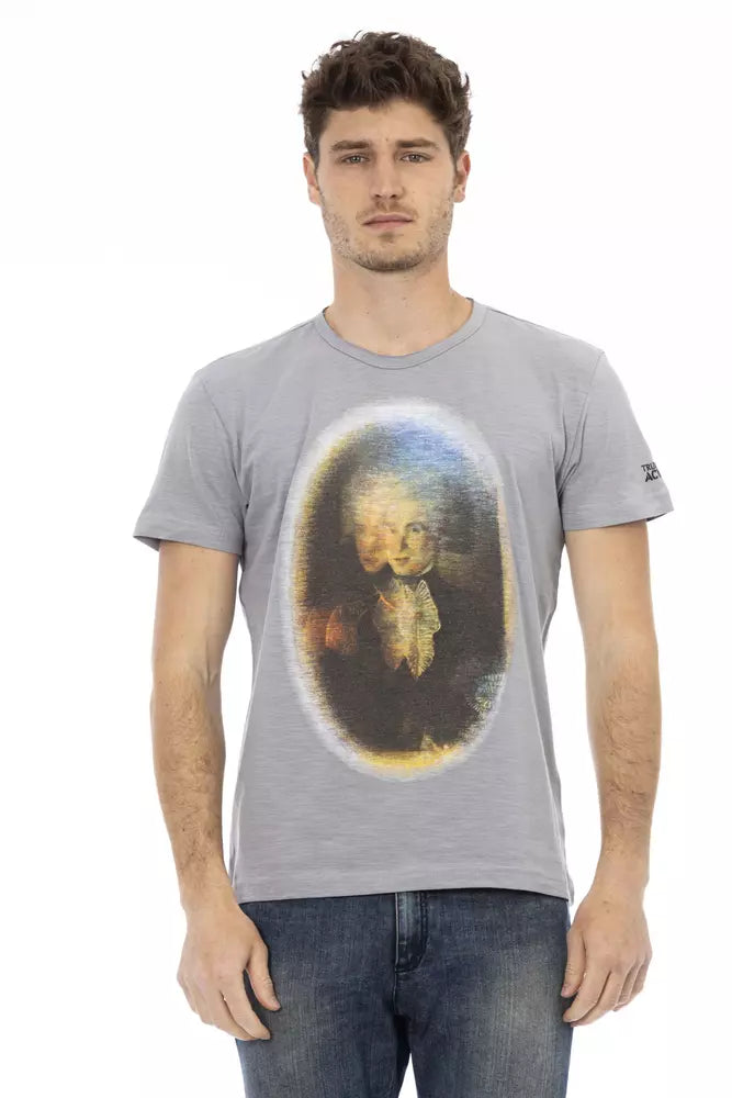 Trussardi Action T-Shirt Uomo Cotone Grigio