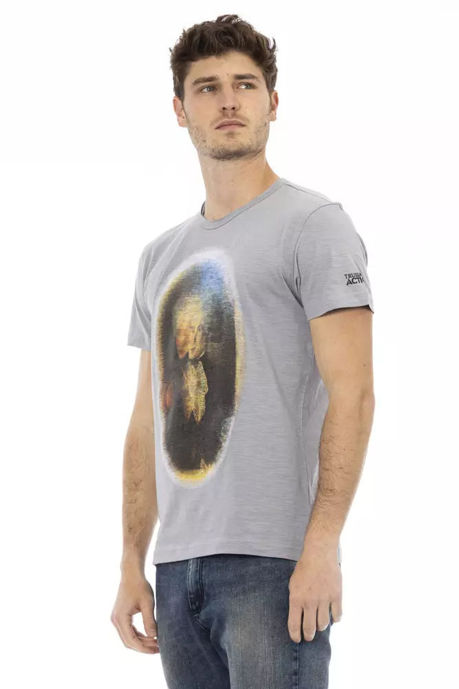 Trussardi Action T-Shirt Uomo Cotone Grigio