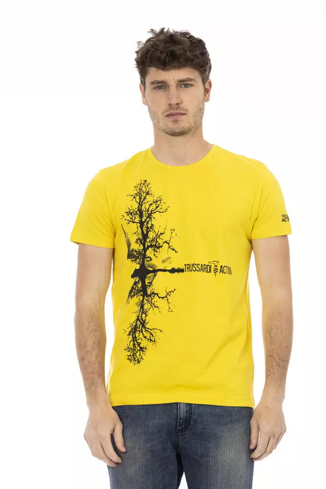 Trussardi Action T-Shirt Uomo Cotone Giallo