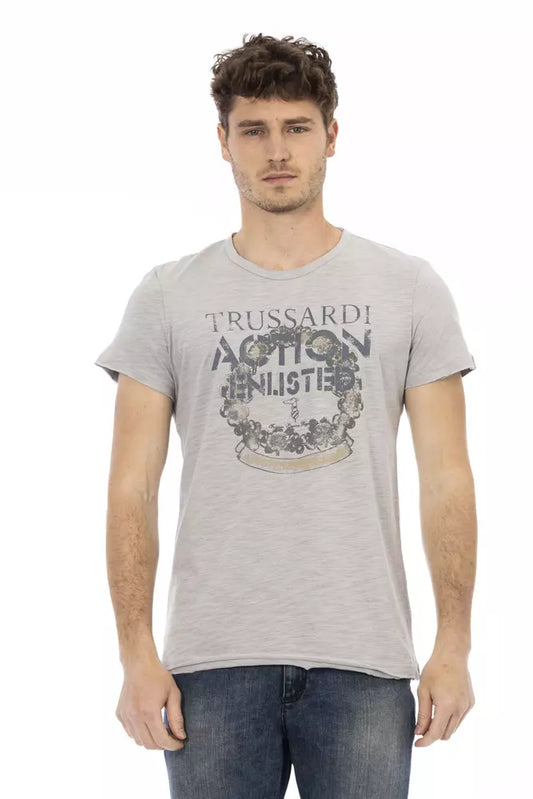 Trussardi Action T-Shirt Uomo Cotone Grigio