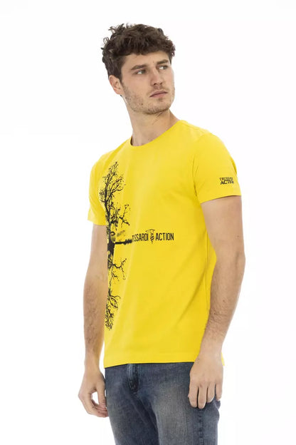 Trussardi Action T-Shirt Uomo Cotone Giallo