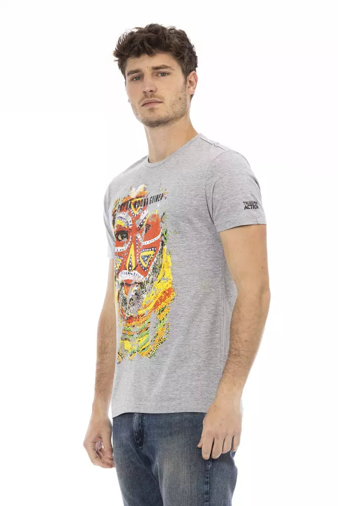 Trussardi Action T-Shirt Uomo Cotone Grigio