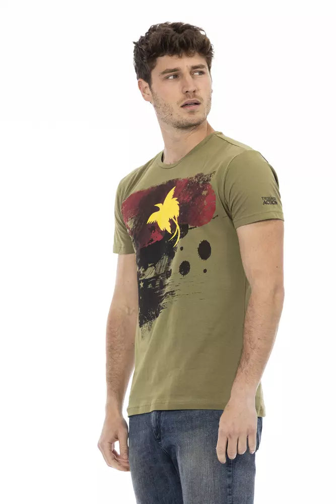 Trussardi Action T-Shirt Uomo Cotone Verde