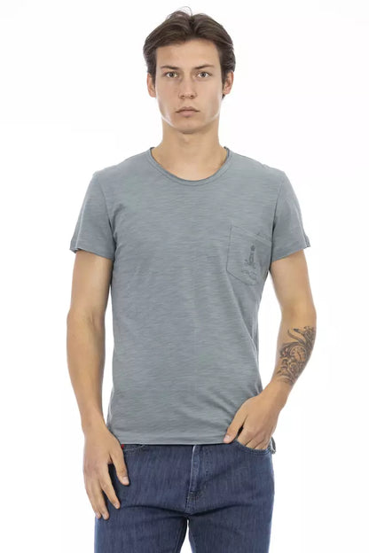 Trussardi Action T-Shirt Uomo Cotone Grigio