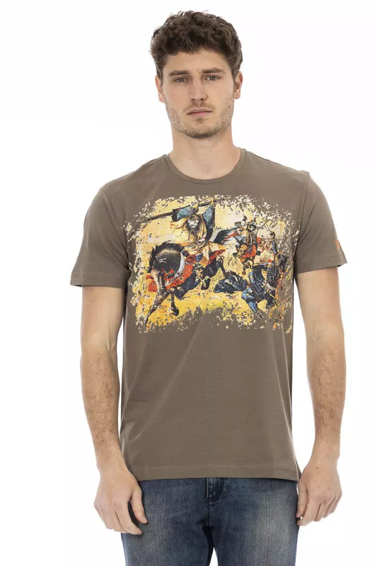 Trussardi Action T-shirt Uomo Cotone Marrone