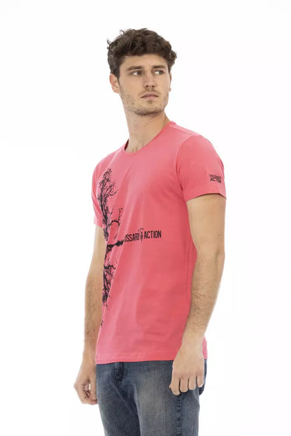 Trussardi Action T-Shirt Uomo Cotone Rosa