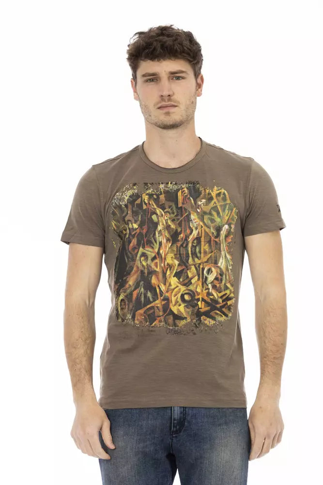 Trussardi Action T-shirt Uomo Cotone Marrone